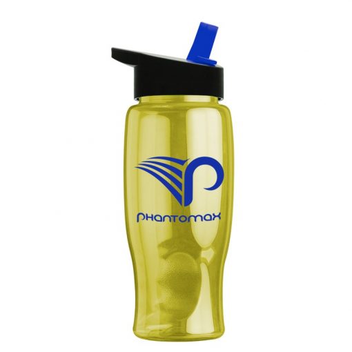 27 oz. Poly Pure Sports Bottle -Straw Handle Lid