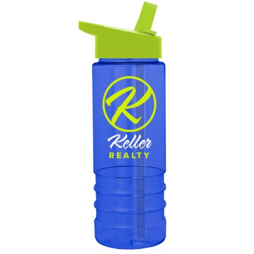 Salute-2 24 oz. Tritan™ Sports Bottle - Flip Straw Handle Lid