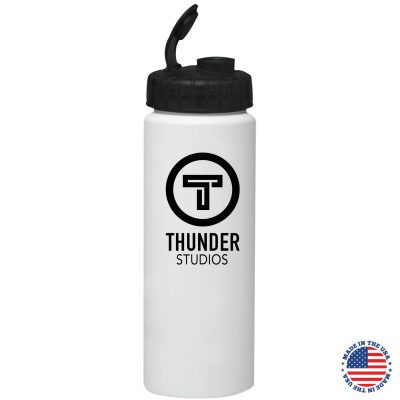 32 Oz. Sport Bottle White with Super Sipper Lid