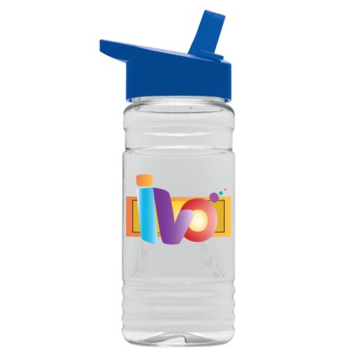 20 Oz. Transparent Bottle - Straw Handle Lid - Digital Imprint