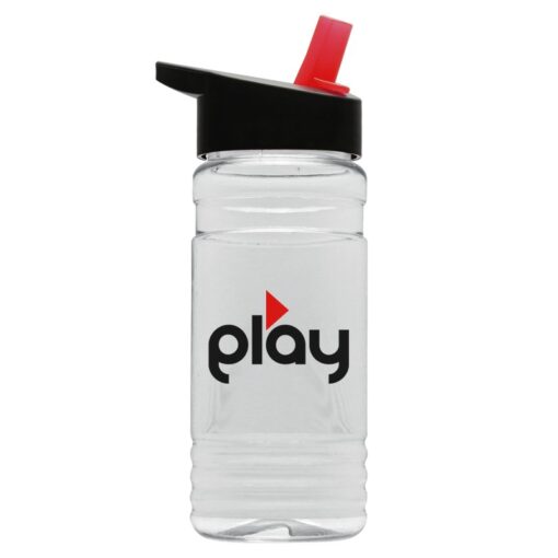 20 oz. Transparent Sports Bottle - Straw Handle Lid