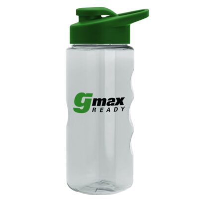 22 oz. Transparent Mini Mountain Sports Bottle - Drink Thru Lid