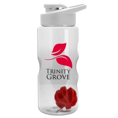 22 Oz. Transparent Mini Shaker Sports Bottle - Drink Thru Lid