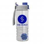 24 Oz. Transparent Flair Shaker Bottle - Quick Snap Lid
