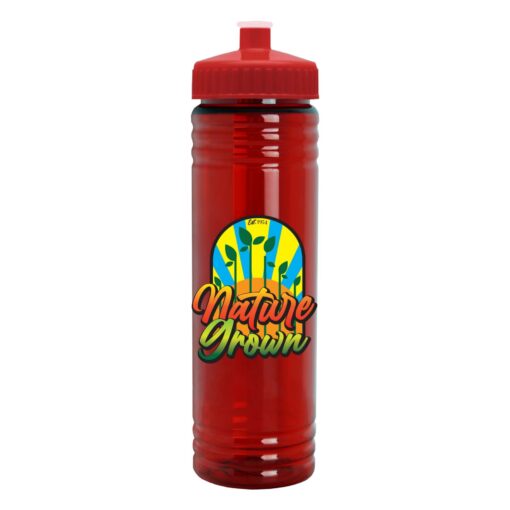 24 oz. Slim Fit UpCycle rPET Water Bottle with Push-Pull Lid - Digital