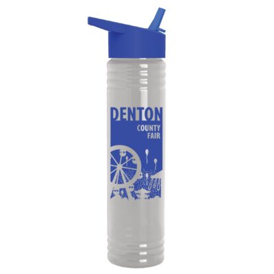 The Adventure - 32 Oz. Transparent Bottle With Flip Straw Lid Made With Tritan Renew