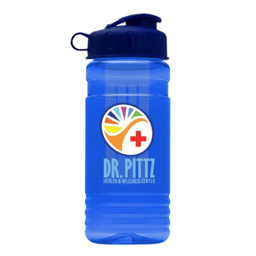20 Oz. Transparent Infuser Sports Bottle w/Flip Top Lid - Digital Imprint