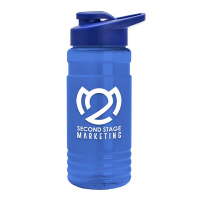 20 Oz. Transparent Sports Bottle w/Drink Thru Lid