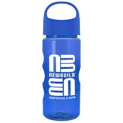 22 Oz. Mini Mountain Transparent Bottle w/Oval Crest Lid