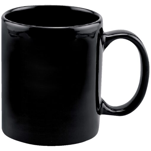 11 oz Full Color Black Stoneware Executive Mug-2