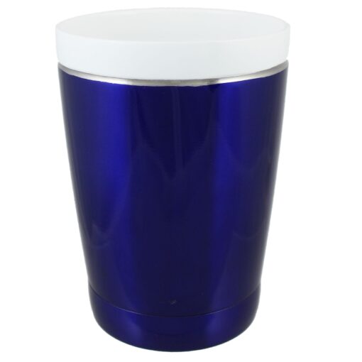 12 Oz. Stainless Vacuum Double Wall CeramiSteel Tumbler w/Drink Through Lid (Screen Printed)-2