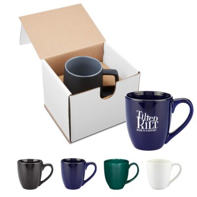 15 Oz. Bistro Style Ceramic Mug Gift Set-1