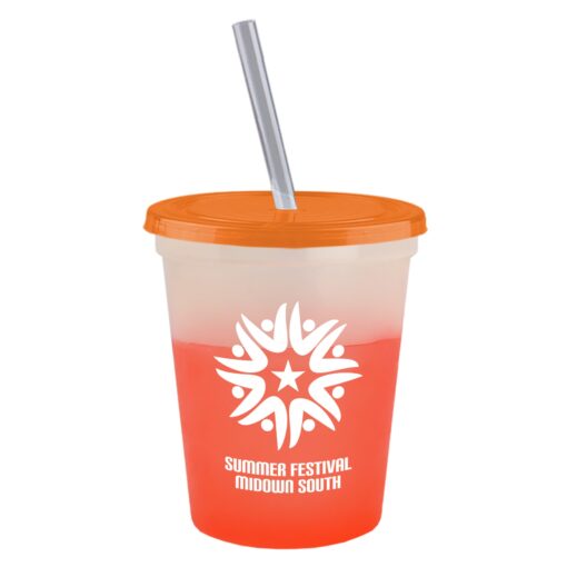 16 Oz. Cool Color Change Straw Cup-3