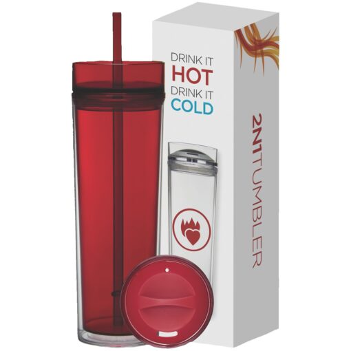 16 oz Tube Tumbler Hot & Cold Gift Set-8