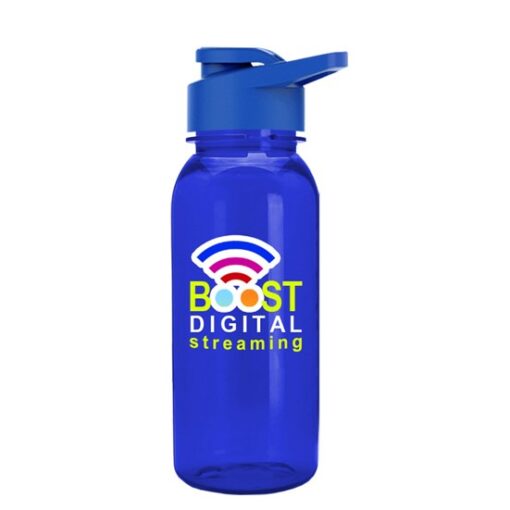 18 Oz. Digital Cadet Transparent Bottle w/Snap Lid-1