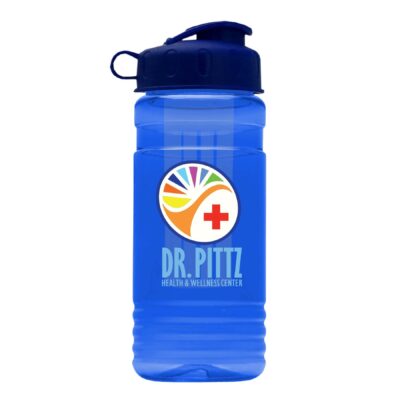 20 Oz. Transparent Infuser Sports Bottle w/Flip Top Lid - Digital Imprint-1