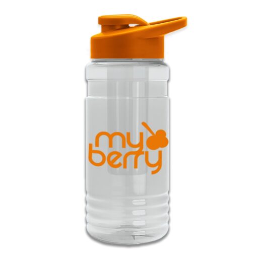 20 Oz. Transparent Sports Bottle w/Drink Thru Lid & Infuser-7