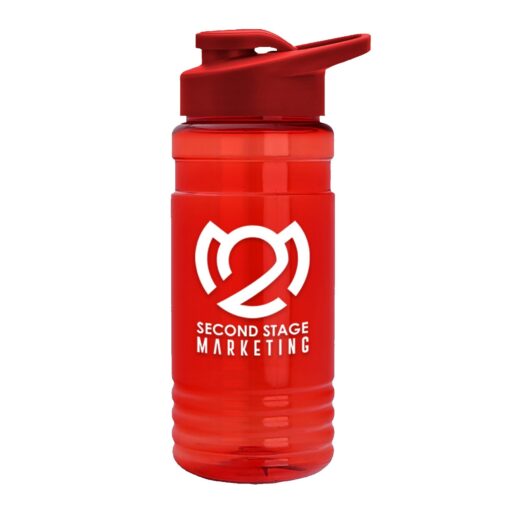 20 Oz. Transparent Sports Bottle w/Drink Thru Lid-4