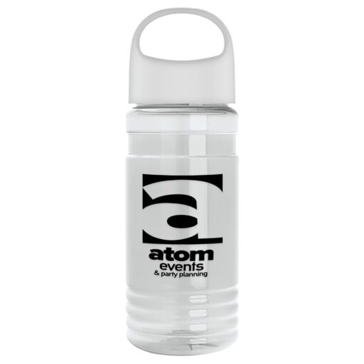 20 Oz. Transparent Sports Bottle w/Oval Crest Lid-3