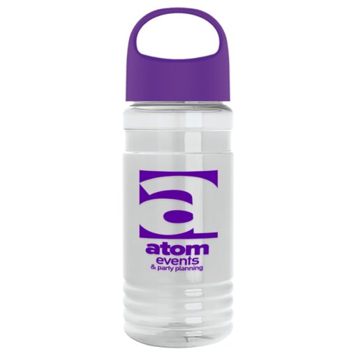 20 Oz. Transparent Sports Bottle w/Oval Crest Lid-4