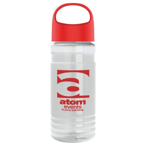 20 Oz. Transparent Sports Bottle w/Oval Crest Lid-5