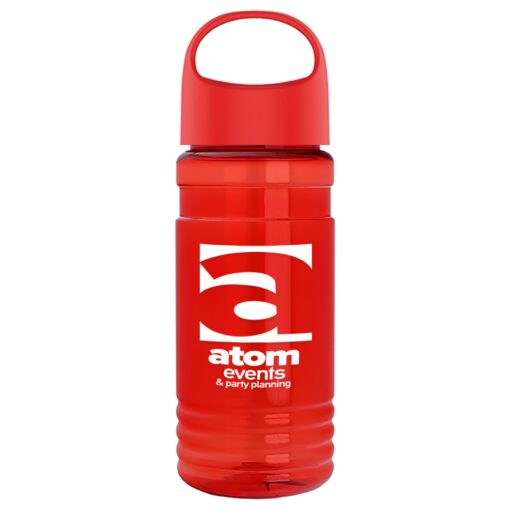 20 Oz. Transparent Sports Bottle w/Oval Crest Lid-10