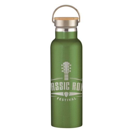21 Oz. Full Laser Tipton Stainless Steel Bottle With Bamboo Lid-7
