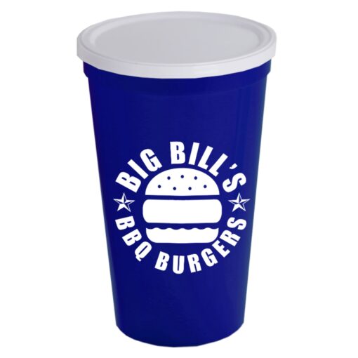 22 Oz. Stadium Cup With No Hole Lid-4