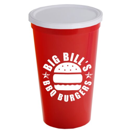 22 Oz. Stadium Cup With No Hole Lid-6