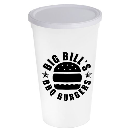 22 Oz. Stadium Cup With No Hole Lid-9