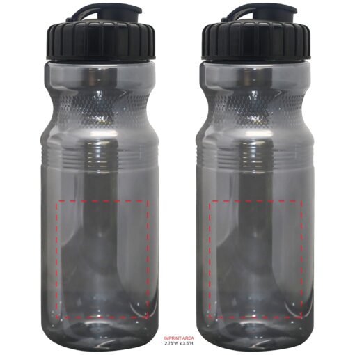 24 Oz. ECO Translucent Bike Bottle with Super Sipper Lid. Made in USA-7