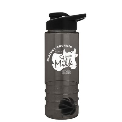 24 Oz. Transparent Salute Shaker Bottle w/Drink-Thru Lid-1