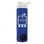 24 Oz. Wave Transparent Shaker Bottle w/Drink-Thru Lid-1