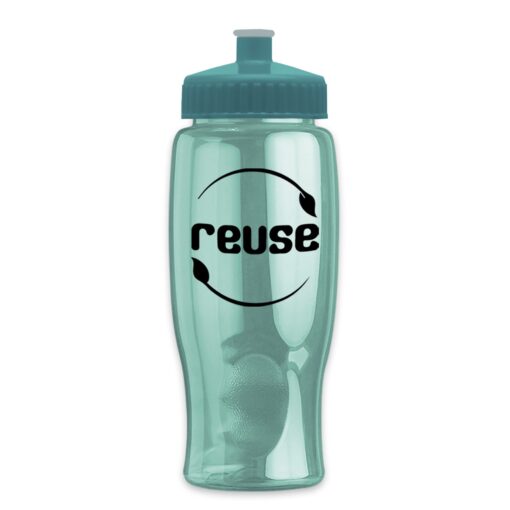 27 Oz. Poly-Pure Transparent Sports Bottle w/Push Pull Lid-10