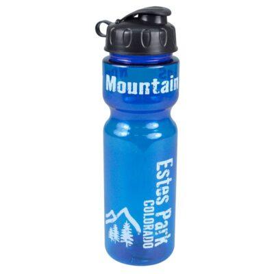 28 Oz. Champion Transparent Travel Sports Bottle w/Flip Top Lid-1