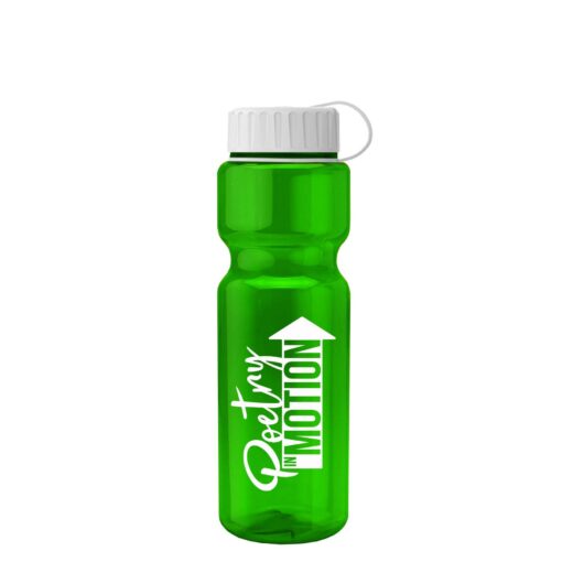 28 Oz. Champion Transparent Travel Sports Bottle w/Tethered Lid-4