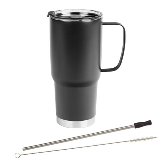 30 Oz. Lisbon Stainless Steel Tumbler With Straw-7