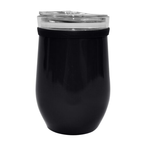 8 Oz. Glass And Stainless Steel Wine Tumbler-2