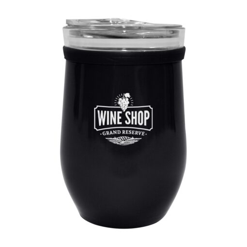 8 Oz. Glass And Stainless Steel Wine Tumbler-4