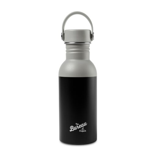 Arlo Colorblock Stainless Steel Hydration Bottle - 17 Oz. - Warm Grey-Black-1