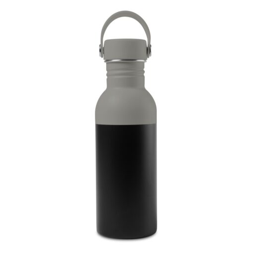 Arlo Colorblock Stainless Steel Hydration Bottle - 20 Oz. - Warm Grey-Black-2