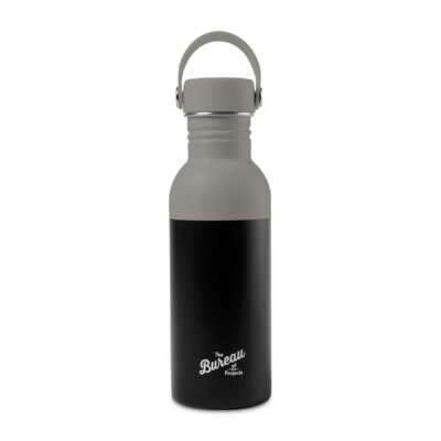 Arlo Colorblock Stainless Steel Hydration Bottle - 20 Oz. - Warm Grey-Black-1