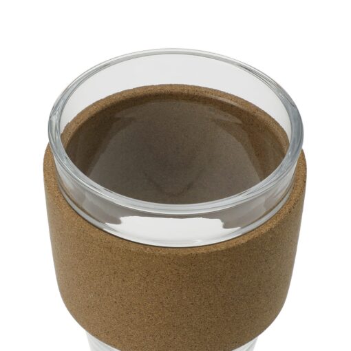 Brooklyn Glass cup with Cork Band 12oz-3