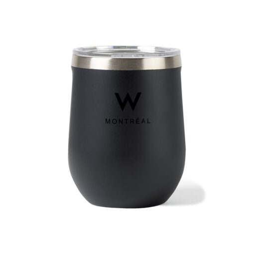 CORKCICLE® Canteen & Stemless Wine Cup Gift Set - Matte Black-3