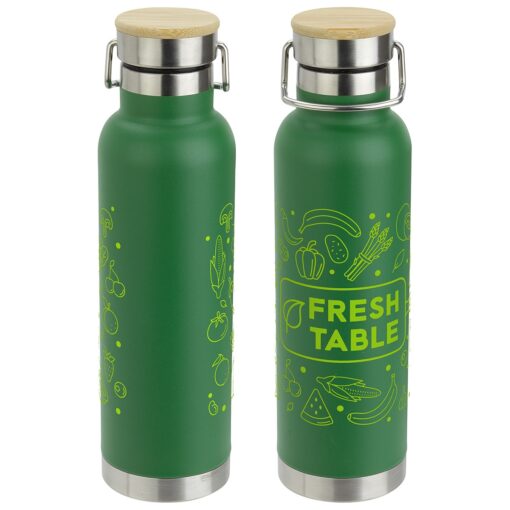 Cusano 22 oz Vacuum Insulated Stainless Steel Bottle with Bamboo Cap-5