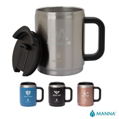 Manna 14 oz. Boulder Stainless Steel Camping Mug w/ Handle-1