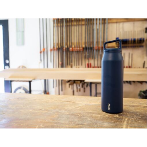 MiiR® Vacuum Insulated Wide Mouth Bottle - 32 Oz. - Tidal Blue-7
