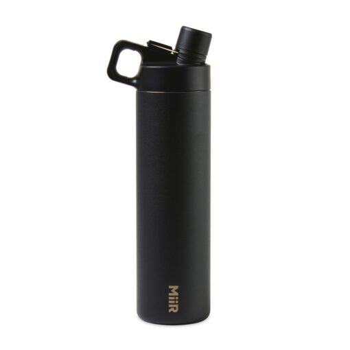 MiiR® Vacuum Insulated Wide Mouth Hatchback Chug Lid Bottle - 20 Oz. - Black Powder-5