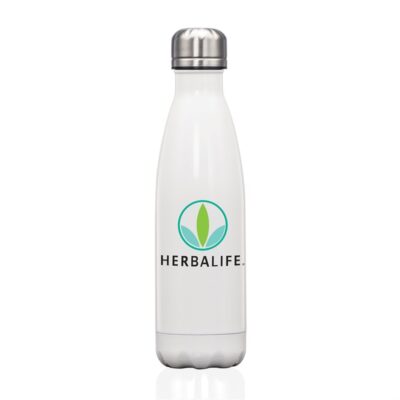 The Single Pin Water Bottle - White-1