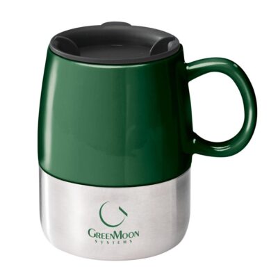 The Tasty Ceramic & S/S Mug - 14oz Hunter Green-1